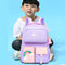 #A Korean Fashion Backpack Rainbow Shoulder Strap Teenage Children Travel Book B