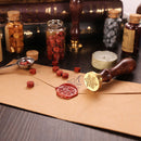 Retro Rose Xmas Pattern Fire Painting Stamp Head for DIY Scrapbook Envelope