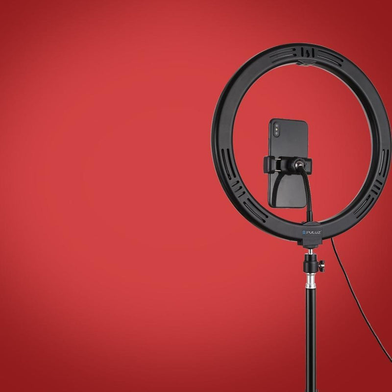 with Tripod LED Ring Light Selfie Video Light 8 Colors RGBW USB 10 Modes