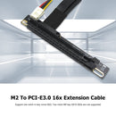 15cm M.2 SSD to PCIe Graphics Card Adapter NVME to PCI-E 3.0 16X Extension Cable