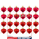 24pcs Christmas Love Balls Ornaments, Assorted Pendant for Tree Party Decor