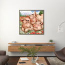 5D DIY Diamond Painting Kits Full Square Drill Cute Pig Mosaic Picture (F483)