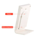 CX-220 Digital Thermometer Hygrometer Alarm Clock Weather Station (White)