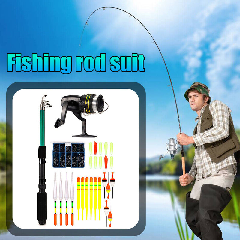 1.6m Fishing Rod Rollers Telescope Full Sea Boat Fishing Combo Accessory Kits