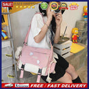 Harajuku Handbags for Women Pendant Casual Shoulder Bag Zipper Pocket for Travel