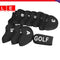 Black Set of 11pcs Golf Club Putter Iron Head Cover Case Protection Sleeve