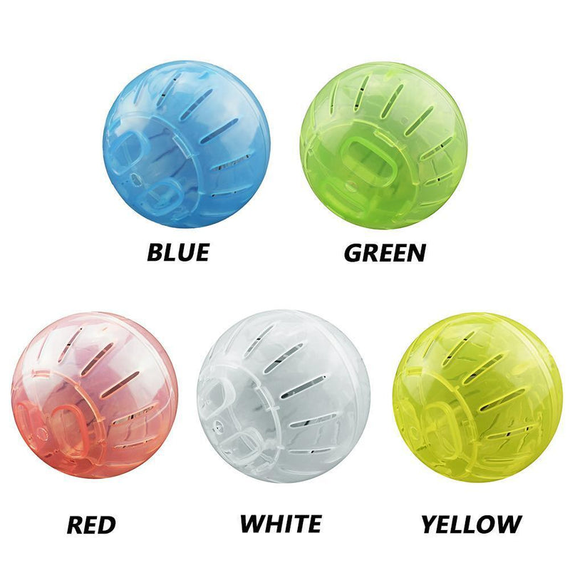 Plastic Mini Jogging Ball Pet Hamster Gerbil Running Ball Play Toys (Red)