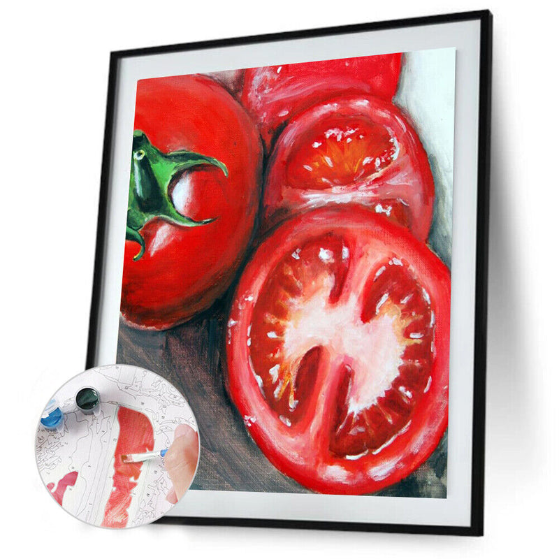 40x50cm Frameless Fruit DIY Oil Paint By Numbers Picture Home Living Room Dec