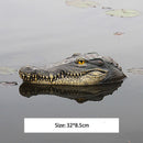 Garden Decor Creative Floating Pool Statue Simulation Crocodile Head Pond Art
