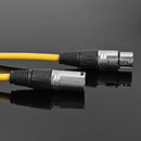 1m XLR 3Pin Cable Male to Female Shielded Microphone Wire Cord (Yellow) Newly