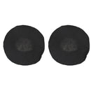 100pcs Disposable Headphone Covers Non-Woven Headset Stretch Caps (Black) Newly