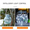 LED Solar Lamp Cracked Glass Ball Hanging Light Garden Decor (White 30LED) Newly