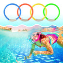 4pcs Swimming Pool Throwing Sinking Dive Toys Kids Diving Rings Circle Water