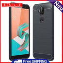 For ASUS Zenfone5 Lite Brushed TPU Phone Case Carbon Fiber Protective Back Cover