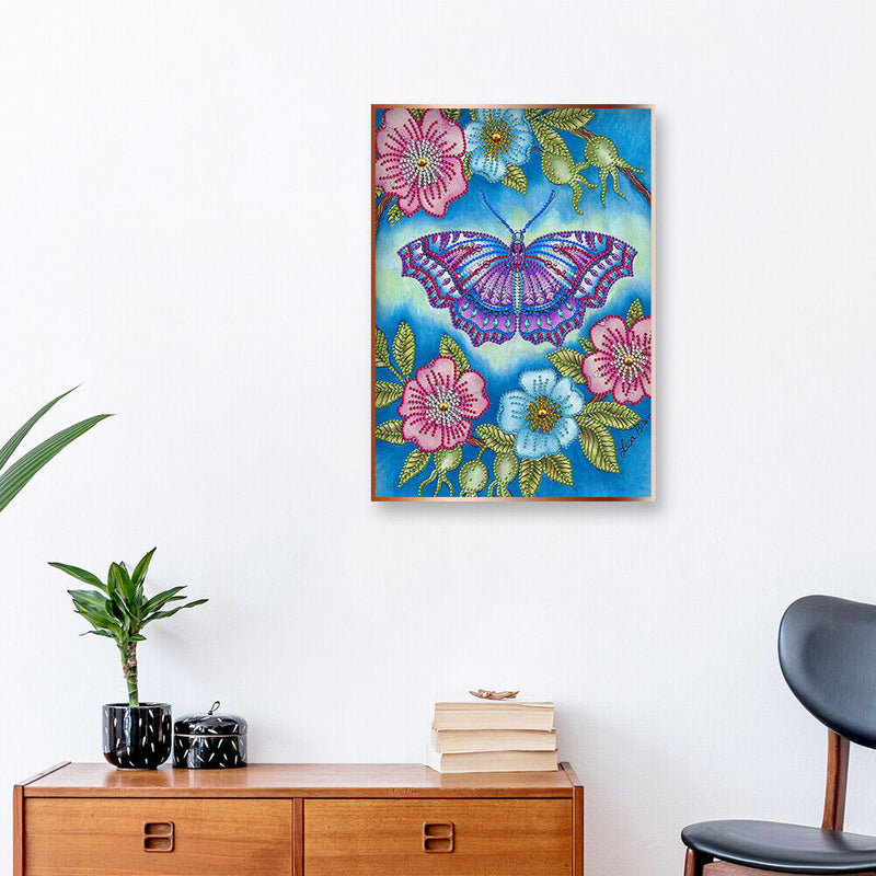 5D Flower Butterflies Pictures Special Shaped Kit DIY Diamond Painting Newly
