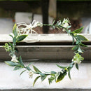 Forest Bridal Wedding Tiara Imitation Flower Leaf Crown Hair Headpiece Y9L8