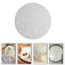 100pcs Circle Air Fryer Pad Kitchen Oven Oil Absorbing Steamer Paper (A)