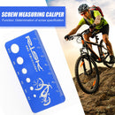 Aluminum screw measuring slider screw thread measuring ruler bicycle repair