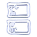 4pcs Cat Message Box Metal Punching Scrapbooking Stencil DIY Album Decor