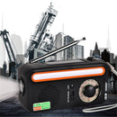 Reading Lamp Flashlight Solar Charging 2000mAh Hand Crank Radio Emergency Radio