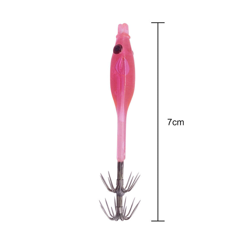 2x Wood Shrimp Fishing Squid Jigs Lure Cuttlefish Explosion Hook Fishing Tackle