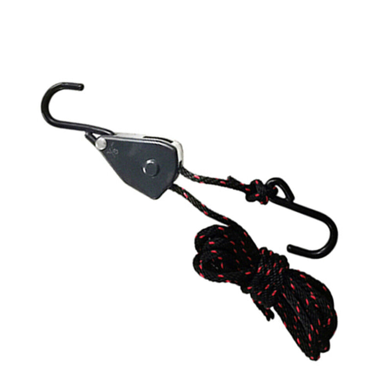 Heavy Duty Adjustable Rope Clip Tent Lamp Hanging Lanyard Lifting Pulley S Ho