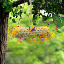 Parrots Shredder Toys Chewing Hanging Rattan Paper Strings Drawing with Bal