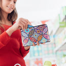 DIY Mandala Special Shaped Diamond Painting Wristlet Bags Women Wallet Clut