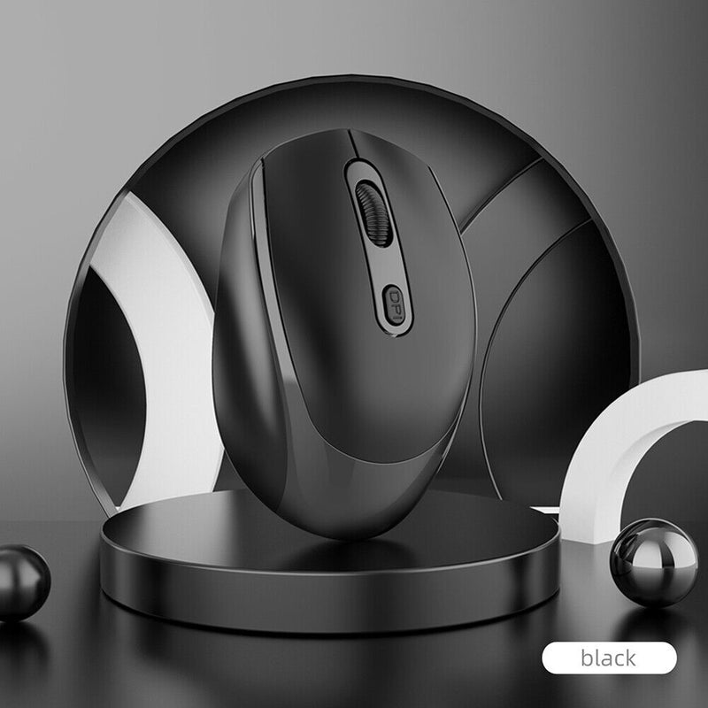 M107 2.4G Wireless Mouse with USB Receiver Cable Notebook Mouse Kit (Black)