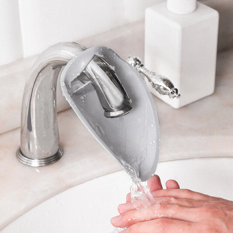 Splash-proof Faucet Extender Kids Tap Hand-washing Extension Device (Grey) Newly
