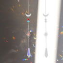 #A Wind Chime Crystal Light Catcher Hanging Moon Ornaments Art Curtain Window De