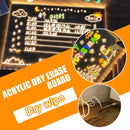 Transparent Acrylic Dry Erase Memo Message Board Writing Board With LED Li 7T_