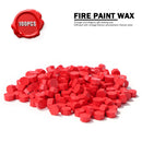 100pcs Octagon Red Retro Sealing Wax Stamp Beads for Wedding Card Scrapbook DIY