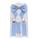 Dress Hair Bow Set Kids Suspenders Printed Bow Tie Cow Tie Belts Elastic Braces