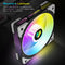 COOLMOON CPU Cooler 3 Pin ARGB FDB Bearing PWM PC Quiet Cooling Fan (Black)