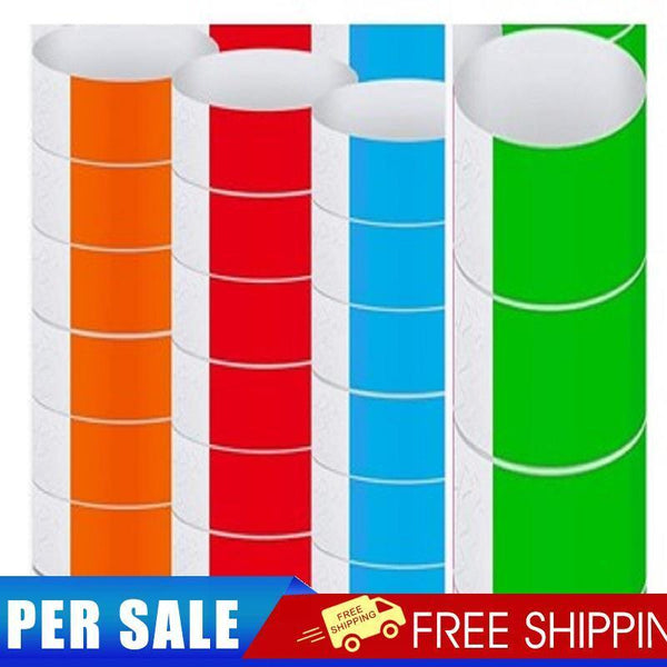 400pcs DuPont paper bracelets with four colors (red orange blue and green