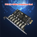 7 Ports USB 3.0 PCI-E Expansion Card High Speed HUB Adapter PCI Express Extender