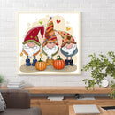 DIY Gnomes Rhinestone Picture Mosaic Full Round Drill Diamond Painting Craft