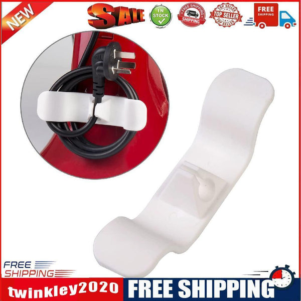 Kitchen Storage Attachment Cable Holder Clip (White+Black+Grey)