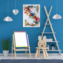 5D DIY Full Round Drill Diamond Painting Flower Letter Mosaic Kit Hanging G