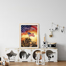 Diamond Painting Independence Day Full Round Drill Picture of Rhinestone Drawing