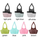 Sucker Adjustable Soap Drain Rack Sink Holder Storage Basket Drop Hanging Bags