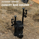 Adjustable Tent Awning Rod Fixer Outdoor Camping Canopy Pole Holder Fixed Tube