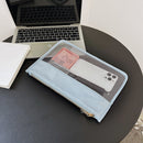 Fashion Letter Clutch Bag Transparent Cosmetic Bag PVC Zipper Clear Beauty Ca