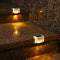 4x Waterproof Solar Deck Step Wall Lights Stairs Fence Lamps (Warm Light) Newly