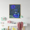 Blue Chrysanthemum Oil Paint By Numbers Kit DIY Acrylic Painting on Canvas Arts