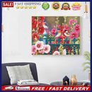 Fence Birds Flowers Oil Paint By Numbers Kit DIY Acrylic Painting on Canvas Arts