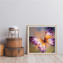 #A Colorful Butterfly Oil Paint By Numbers DIY Frameless Drawing Picture for A