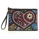 DIY Heart Special Shaped Diamond Painting Creative Wristlet Clutch Zipper Wallet
