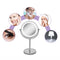 17.8cm 10x Magnification, Double Sided, LED, 360 Degree Rotating Makeup